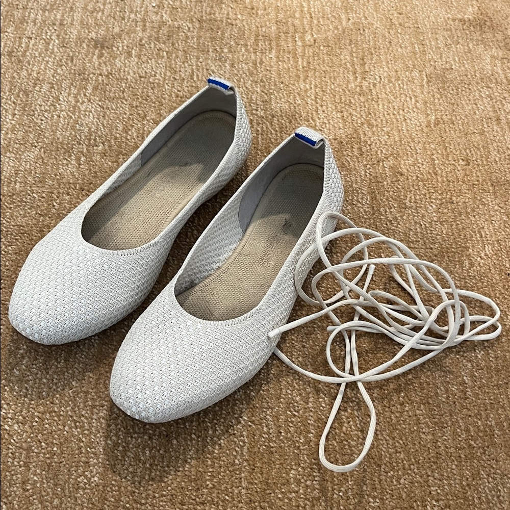 Rothy’s Lace-Up Ballerina Flats